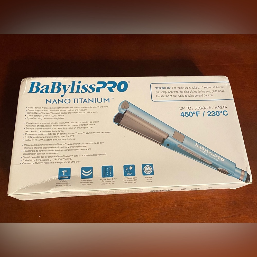 BaBylissPRO Nano Titanium U-Styler - Light Blue - Picture 3 of 12